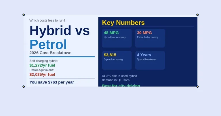 Hybrid vs petrol running cost comparison with key numbers